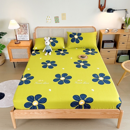 芃成家纺 2023新款全棉老粗布床笠 花漾