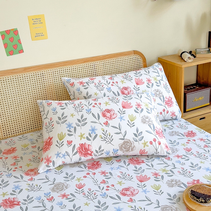 91家纺网 家纺一手货源 找家纺 芃成家纺 2023新款全棉老粗布床笠 曼莎