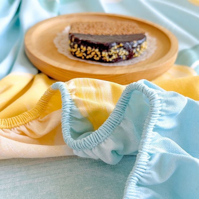 91家纺网 家纺一手货源 找家纺 芃成家纺 2023新款全棉老粗布床笠 玛奇朵 蓝