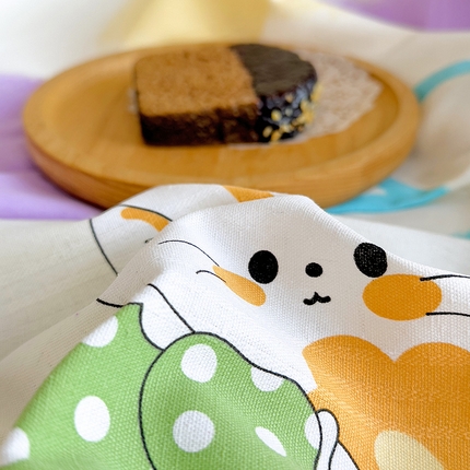 芃成家纺 2023新款全棉老粗布床笠 心语