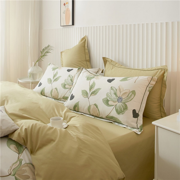 91家纺网 家纺一手货源 找家纺 沐白家居 2023全棉13376全棉印花四件套 浮生若梦