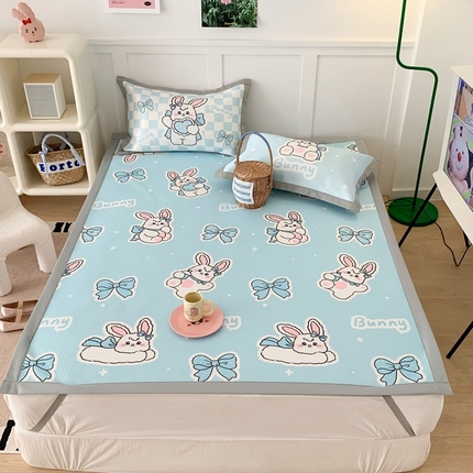 91家纺网 家纺一手货源 找家纺 （总）昔可 2023新款凉感海洋丝针织软席三件套