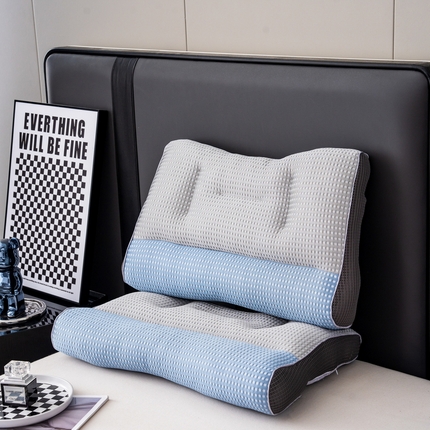 （总）暖伯伯 2023新款3D凉感丝日本反牵引功能舒适枕头枕芯