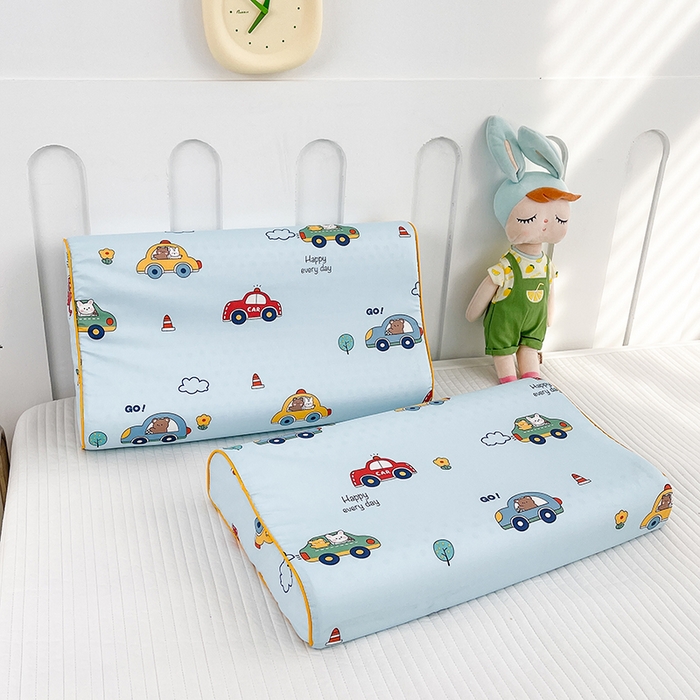 91家纺网 家纺一手货源 找家纺 良佐生活  2023新款A类60支全棉贡缎乳胶枕枕套 汽车达人