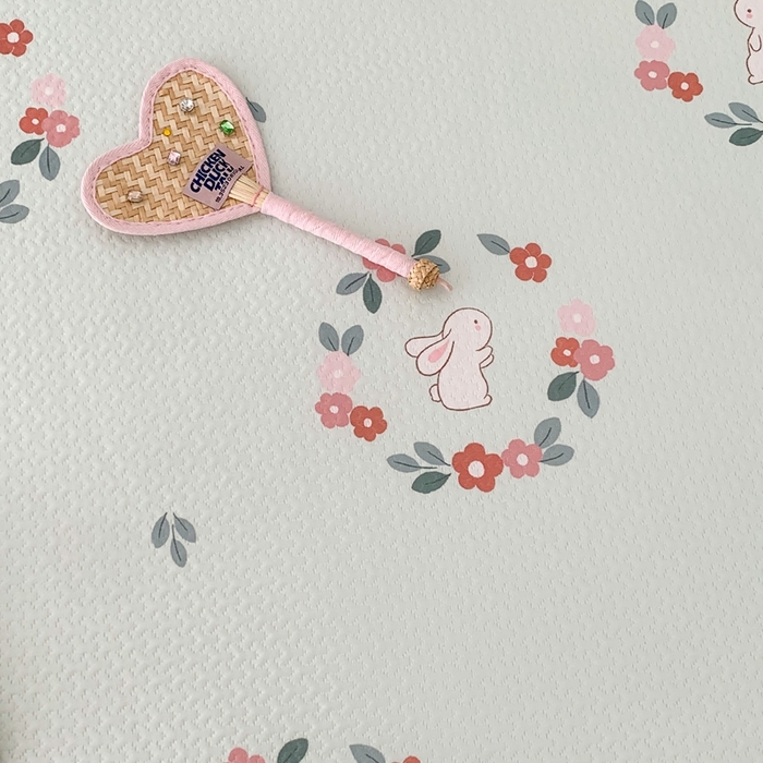 91家纺网 家纺一手货源 找家纺 昔可 2023新款凉感海洋丝针织软席三件套 绿色花环兔