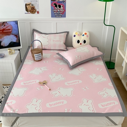 91家纺网 家纺一手货源 找家纺 （总）昔可 2023新款凉感海洋丝针织软席三件套