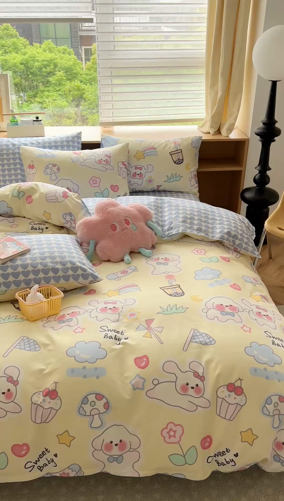 91家纺网 家纺一手货源 找家纺 时年 2023新款全棉优选系列-相机风格 奶油宝贝