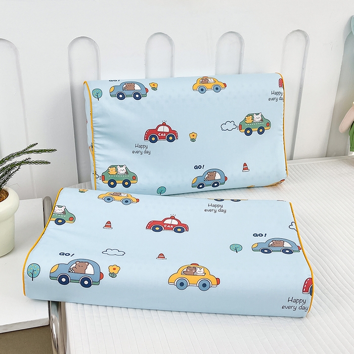 91家纺网 家纺一手货源 找家纺 良佐生活  2023新款A类60支全棉贡缎乳胶枕枕套 汽车达人