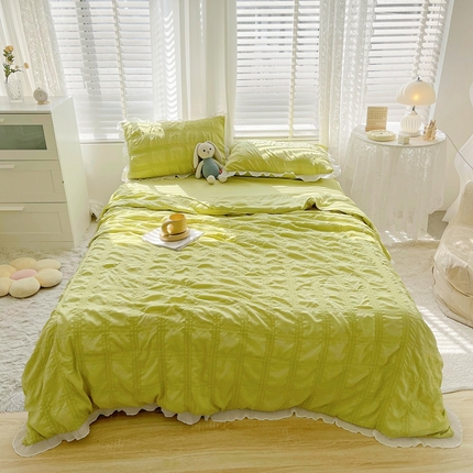 91家纺网 家纺一手货源 找家纺 （总）蓝冰家纺 2023新款泡泡纱夏被三件套