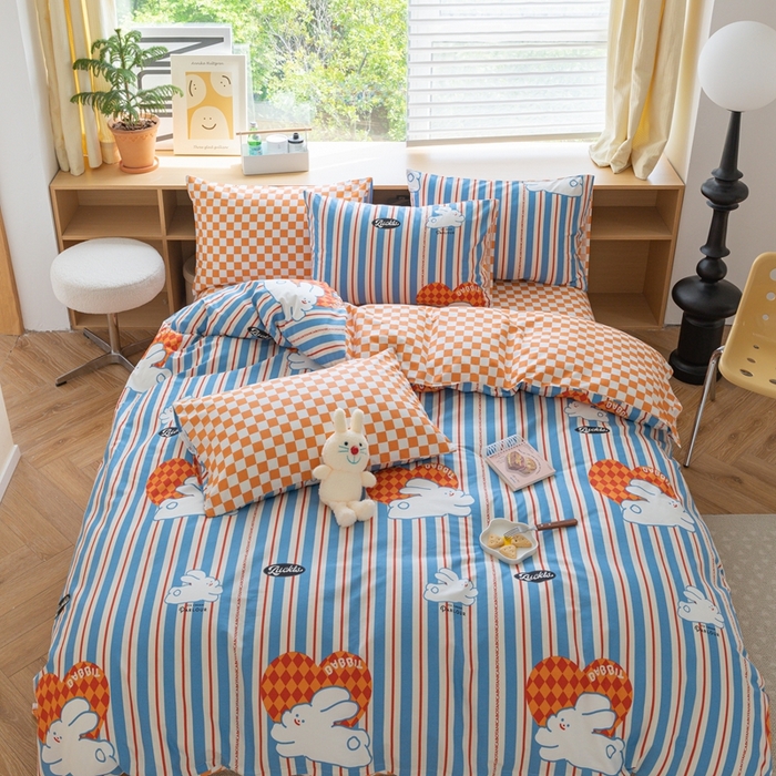 91家纺网 家纺一手货源 找家纺 时年 2023新款全棉优选系列-相机风格 幸运兔