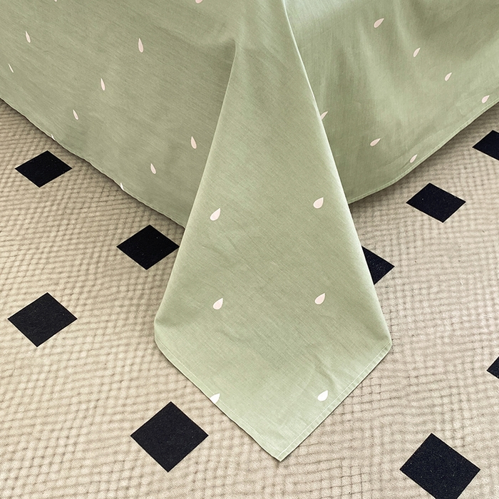 91家纺网 家纺一手货源 找家纺 宇彬20223年新款13372全棉韩版刺绣花边和印花花边四件套和单被套 印花花边 花儿朵朵-粉