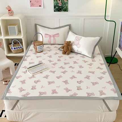 91家纺网 家纺一手货源 找家纺 （总）昔可 2023新款凉感海洋丝针织软席三件套