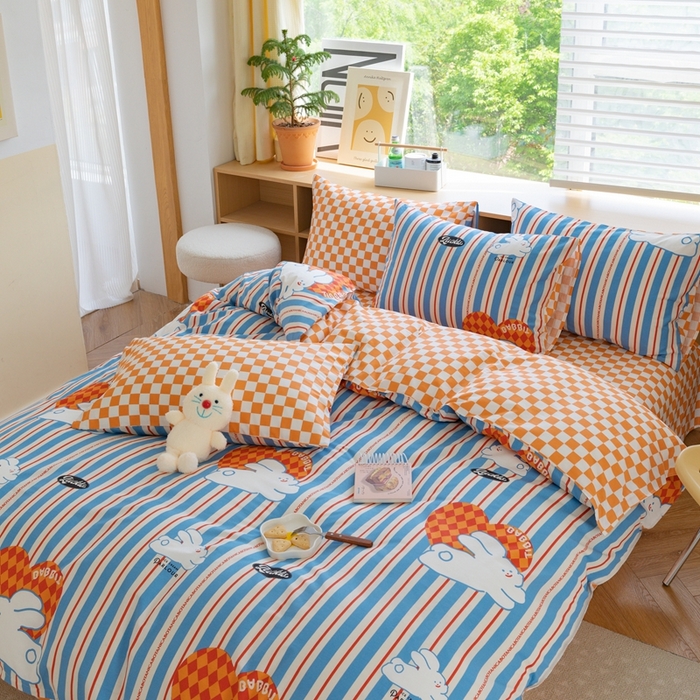 91家纺网 家纺一手货源 找家纺 时年 2023新款全棉优选系列-相机风格 幸运兔