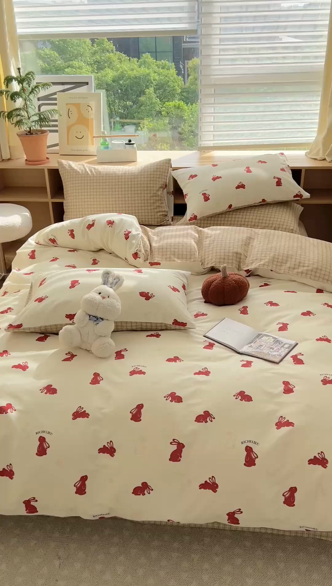 91家纺网 家纺一手货源 找家纺 时年 2023新款全棉优选系列-相机风格 小红兔