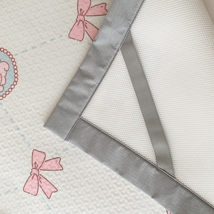 91家纺网 家纺一手货源 找家纺 昔可 2023新款凉感海洋丝针织软席三件套 爱心蝴蝶结兔