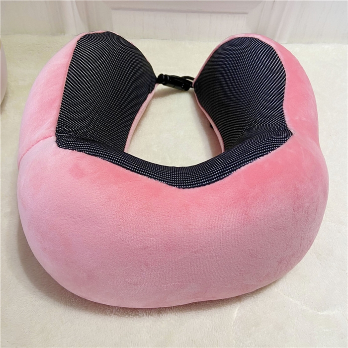 91家纺网 家纺一手货源 找家纺 卡奥家纺 2025新款驼峰U型枕旅行颈椎枕 粉色27*25*14cm