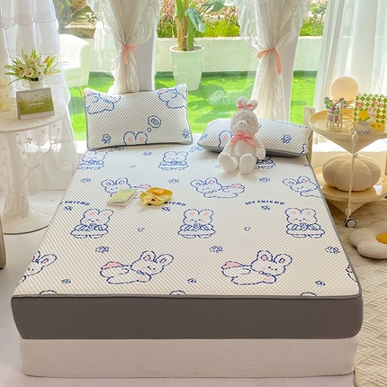 91家纺网 家纺一手货源 找家纺 （总）云家 2023新款3D冰豆豆凉席三件套床笠款席子凉席空调席软席