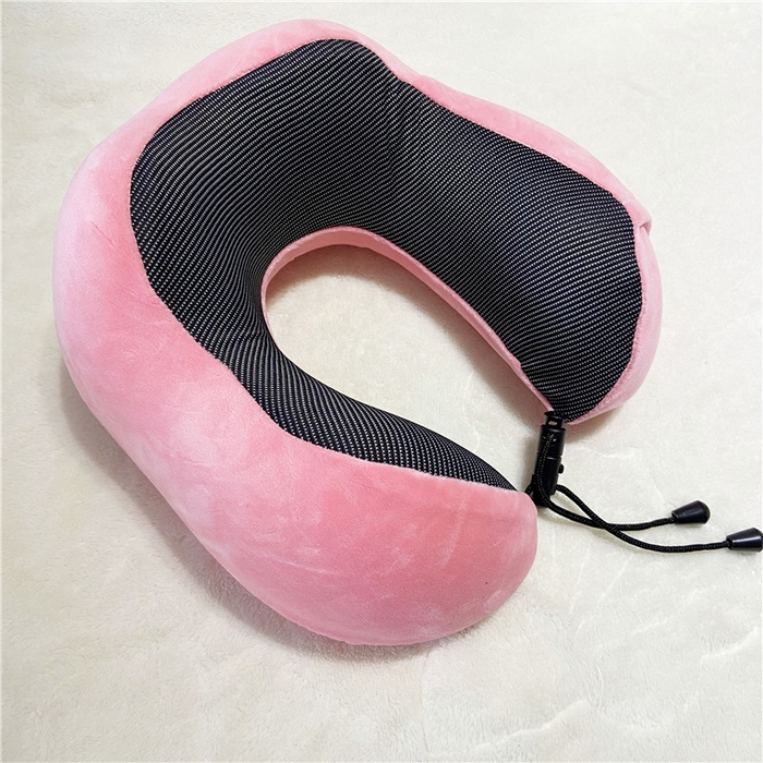 91家纺网 家纺一手货源 找家纺 卡奥家纺 2025新款驼峰U型枕旅行颈椎枕 粉色27*25*14cm