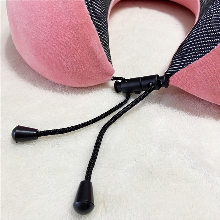 91家纺网 家纺一手货源 找家纺 卡奥家纺 2025新款驼峰U型枕旅行颈椎枕 粉色27*25*14cm