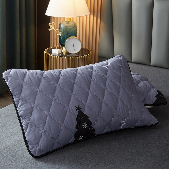 91家纺网 家纺一手货源 找家纺 花言狐语2025新款水洗棉防水枕套 摩登森林