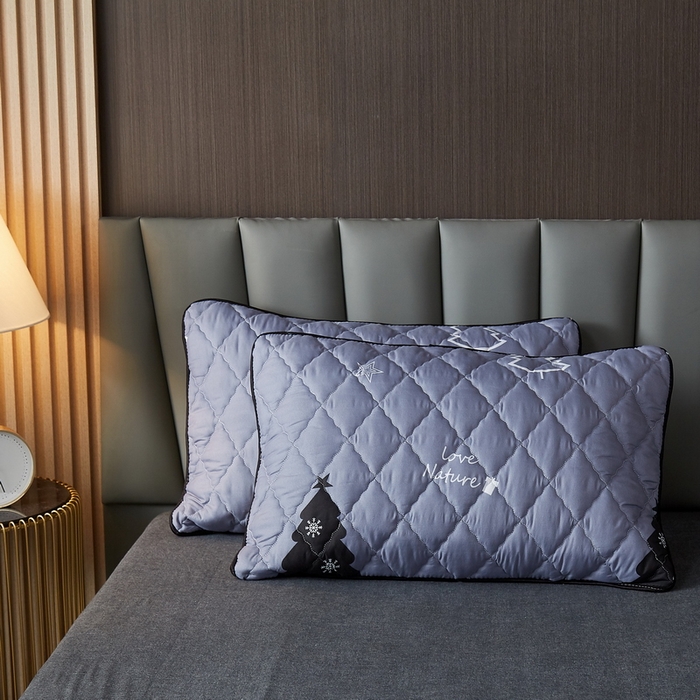 91家纺网 家纺一手货源 找家纺 花言狐语2025新款水洗棉防水枕套 摩登森林