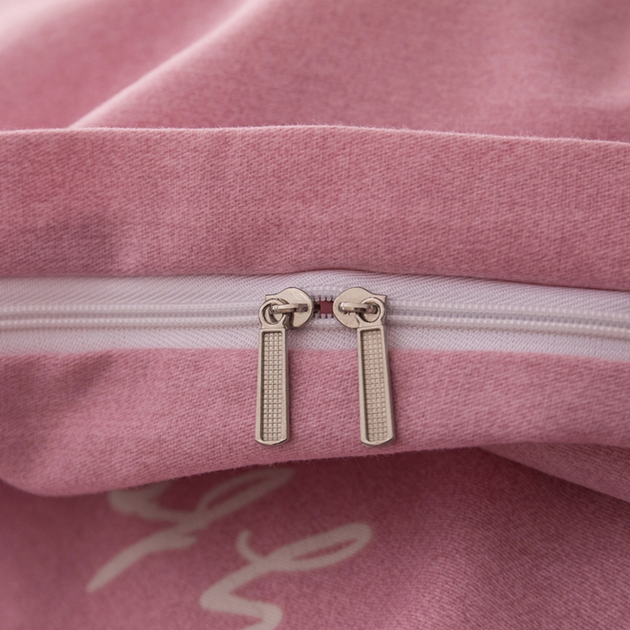 91家纺网 家纺一手货源 找家纺 喜四方 2024新款全棉磨毛全棉印花四件套 白月光-粉