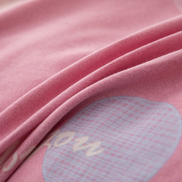 91家纺网 家纺一手货源 找家纺 喜四方 2024新款全棉磨毛全棉印花四件套 白月光-粉