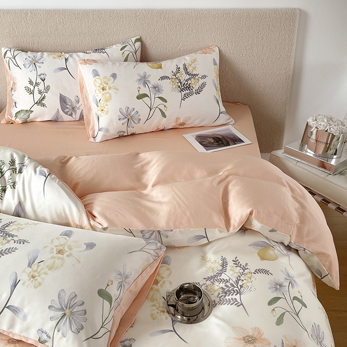 91家纺网 家纺一手货源 找家纺 千朵 2023新款莱赛尔纤维冰激凌系列四件套（三） 菲杨