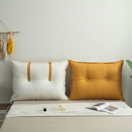 91家纺网 家纺一手货源 找家纺 美达人家纺2023新款AB面款科技布双色靠背 绚丽橙