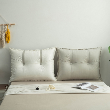 91家纺网 家纺一手货源 找家纺 美达人家纺2023新款AB面款科技布双色靠背 月光灰