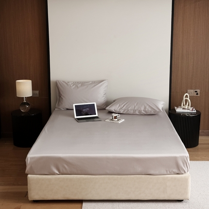 寐眠 2023新款100支纯棉长绒棉单床笠 星辰灰【床笠】