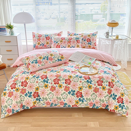 91家纺网 家纺一手货源 找家纺 （总）宇彬家纺 2024新款13372全棉印花四件套和单被套