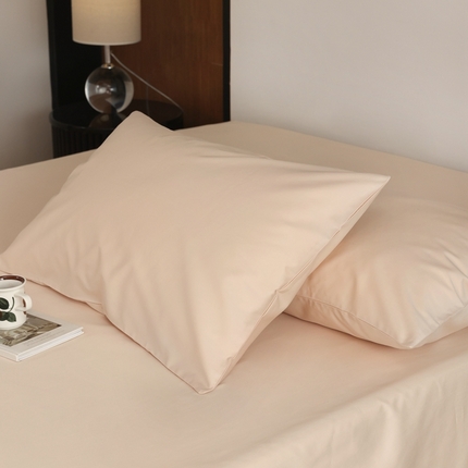 寐眠 2023新款100支纯棉套件单枕套 香草米