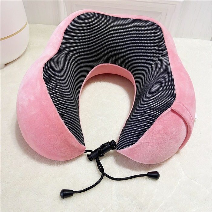 91家纺网 家纺一手货源 找家纺 卡奥家纺 2025新款驼峰U型枕旅行颈椎枕 粉色27*25*14cm