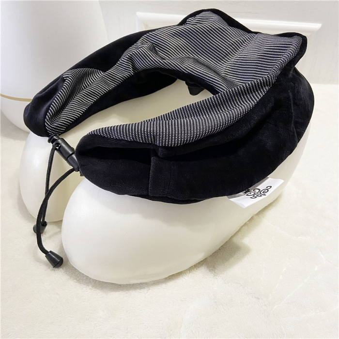 91家纺网 家纺一手货源 找家纺 卡奥家纺 2025新款驼峰U型枕旅行颈椎枕 黑色27*25*14cm