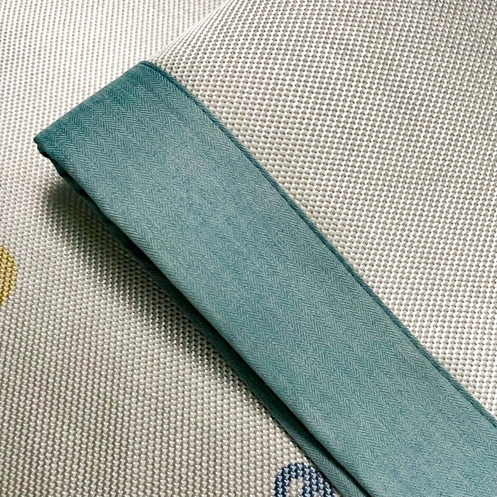 91家纺网 家纺一手货源 找家纺 慕尚家纺 2025新款简约数码印花冰藤席平铺+床笠款 爱心蓝-平铺