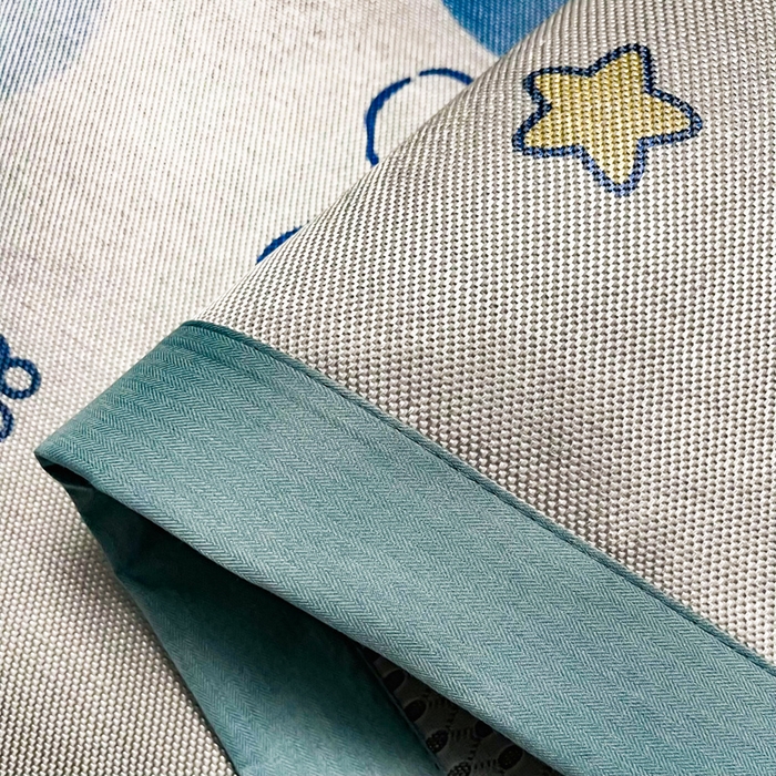 91家纺网 家纺一手货源 找家纺 慕尚家纺 2025新款简约数码印花冰藤席平铺+床笠款 欢乐兔-平铺
