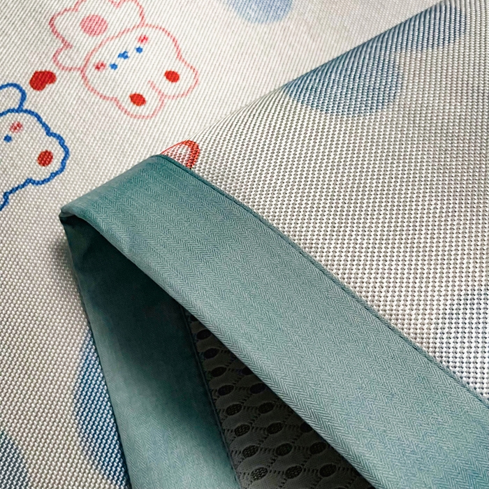 91家纺网 家纺一手货源 找家纺 （总）慕尚家纺 2025新款简约数码印花冰藤席平铺+床笠款