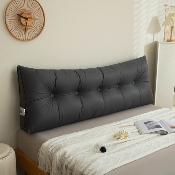 91家纺网 家纺一手货源 找家纺 美达人家纺2023新款三角款科技布三角靠背 深十灰