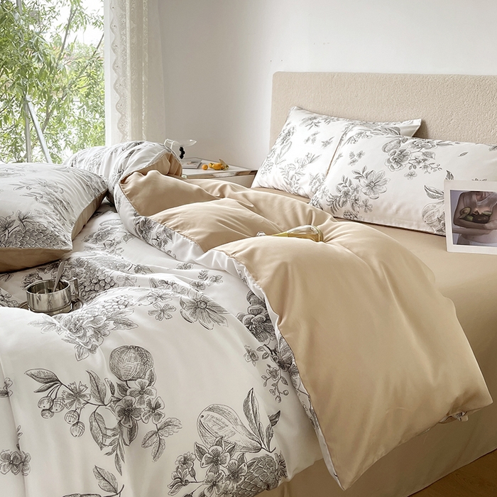 91家纺网 家纺一手货源 找家纺 千朵 2023新款莱赛尔纤维冰激凌系列四件套（三） 恋馨