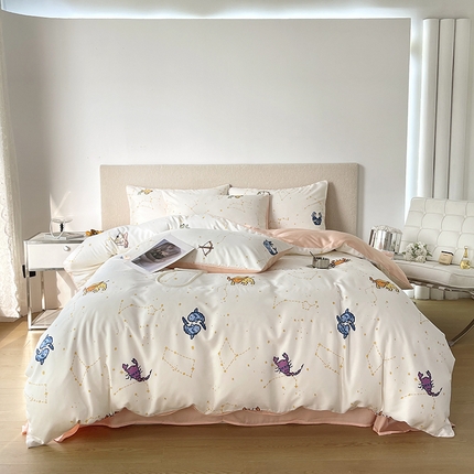 千朵 2023新款莱赛尔纤维冰激凌系列四件套（三） 星座