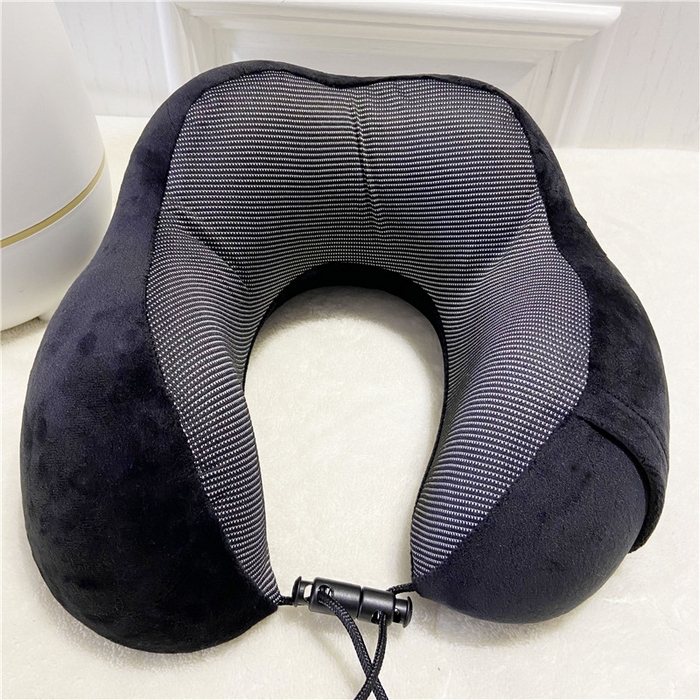 91家纺网 家纺一手货源 找家纺 卡奥家纺 2025新款驼峰U型枕旅行颈椎枕 黑色27*25*14cm
