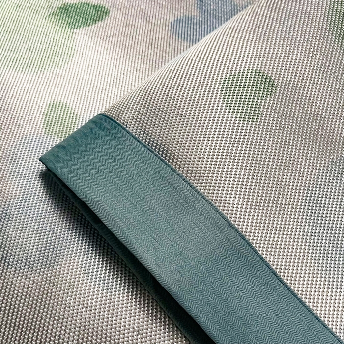 91家纺网 家纺一手货源 找家纺 慕尚家纺 2025新款简约数码印花冰藤席平铺+床笠款 清新花-平铺