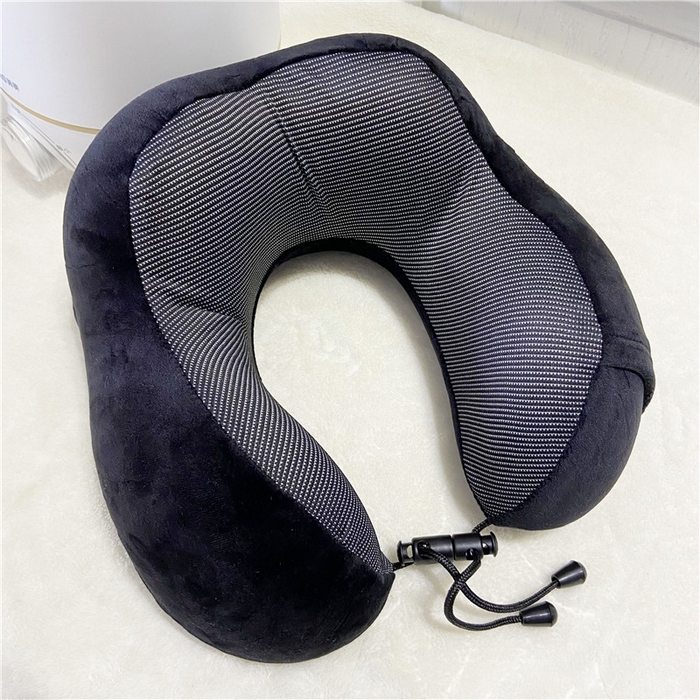 91家纺网 家纺一手货源 找家纺 卡奥家纺 2025新款驼峰U型枕旅行颈椎枕 黑色27*25*14cm