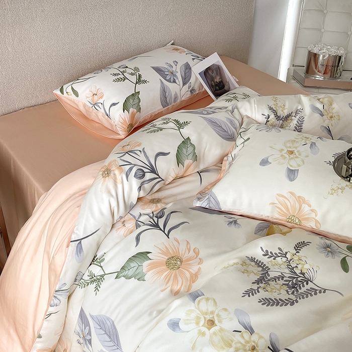 91家纺网 家纺一手货源 找家纺 千朵 2023新款莱赛尔纤维冰激凌系列四件套（三） 菲杨