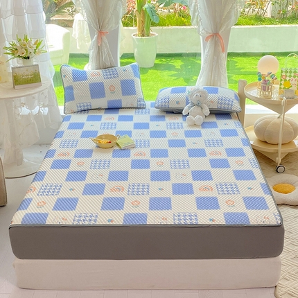 91家纺网 家纺一手货源 找家纺 （总）云家 2023新款3D冰豆豆凉席三件套床笠款席子凉席空调席软席