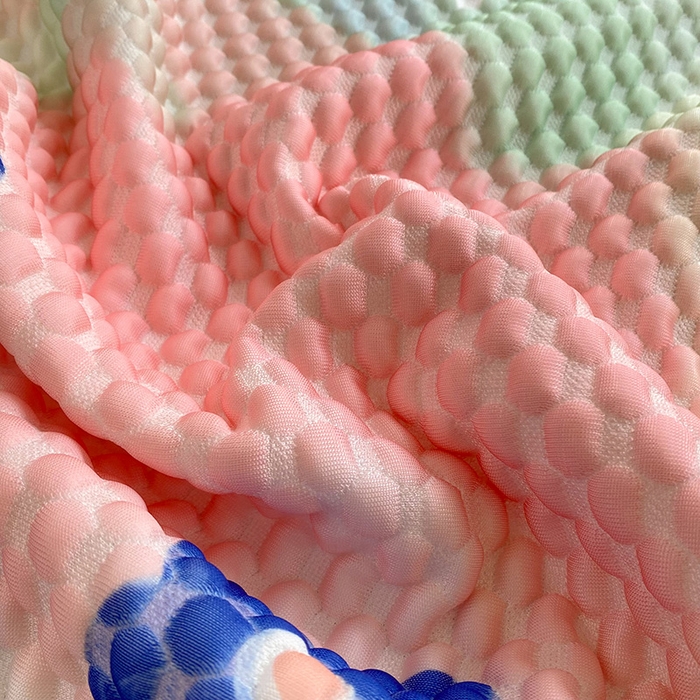 91家纺网 家纺一手货源 找家纺 云家 2023新款3D冰豆豆凉席三件套床笠款席子凉席空调席软席 炫彩