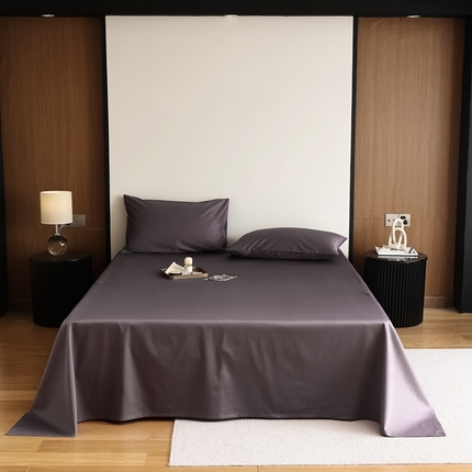 寐眠 2023新款100支纯棉长绒棉单床单 神秘紫【床单】