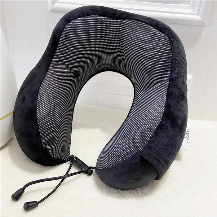 91家纺网 家纺一手货源 找家纺 卡奥家纺 2025新款驼峰U型枕旅行颈椎枕 黑色27*25*14cm