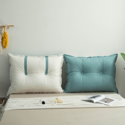 美达人家纺2023新款AB面款科技布双色靠背 巴黎绿